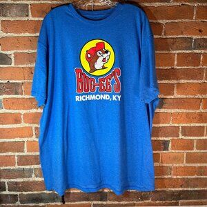 Buc-ee’s Richmond KY Graphic Tee 2XL Blue Beaver Logo T Shirt Unisex